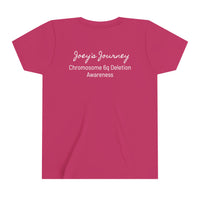 Joey's Journey Chromosome 6q Deletion Awareness Bella Canvas Youth Short Sleeve Tee