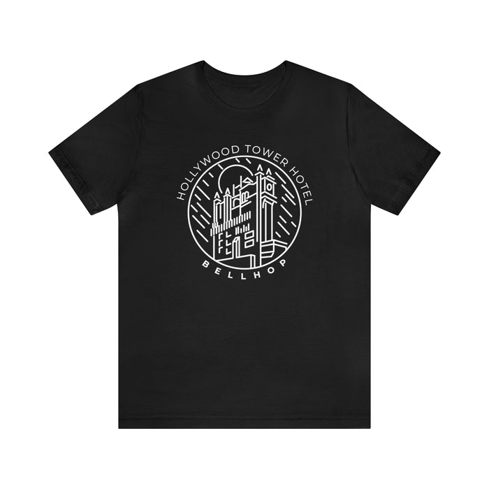 Hollywood Tower Hotel Bellhop Bella Canvas Unisex Jersey Short Sleeve Tee