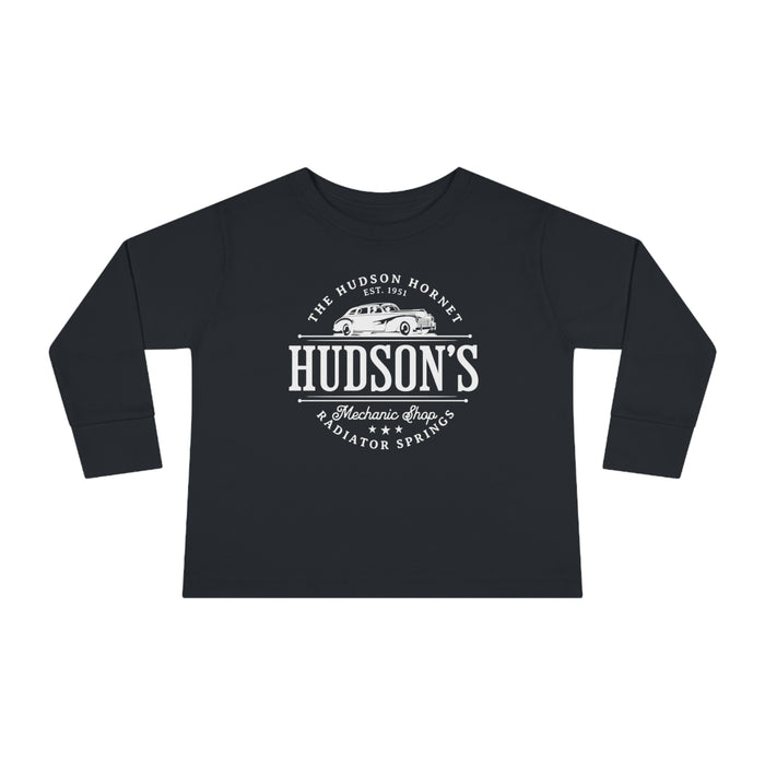 Hudson's Mechanic Shop Rabbit Skins Toddler Long Sleeve Tee