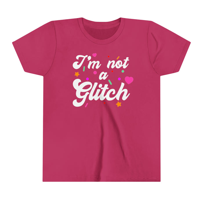 I'm Not A Glitch Bella Canvas Youth Short Sleeve Tee