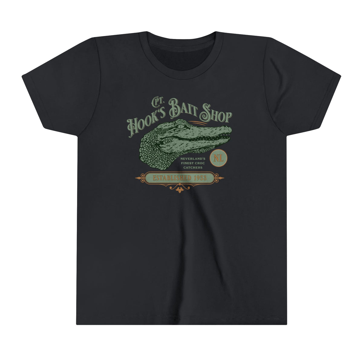 Captain Hook’s Bait Shop Bella Canvas Youth Short Sleeve Tee