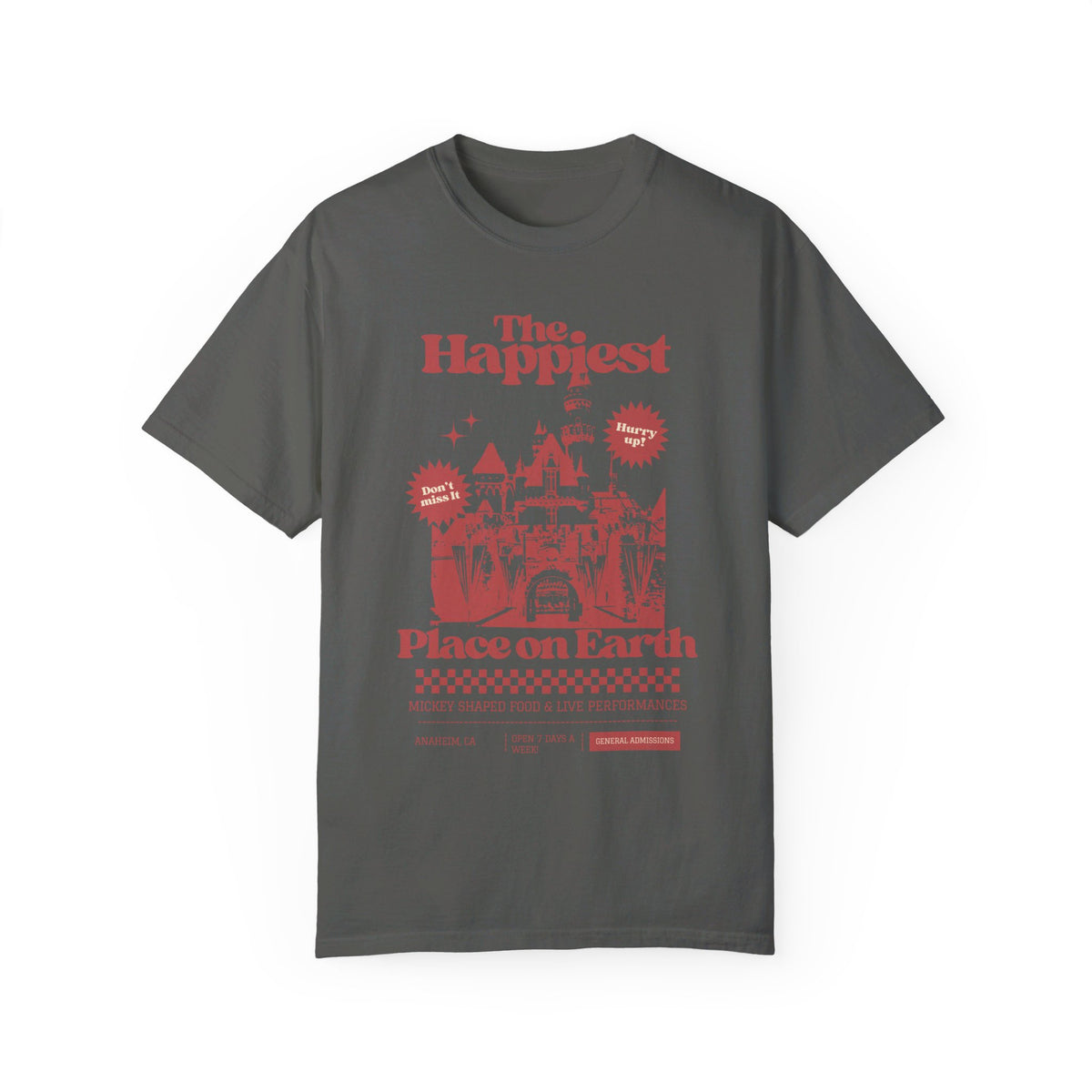 The Happiest Place on Earth Comfort Colors Unisex Garment-Dyed T-shirt