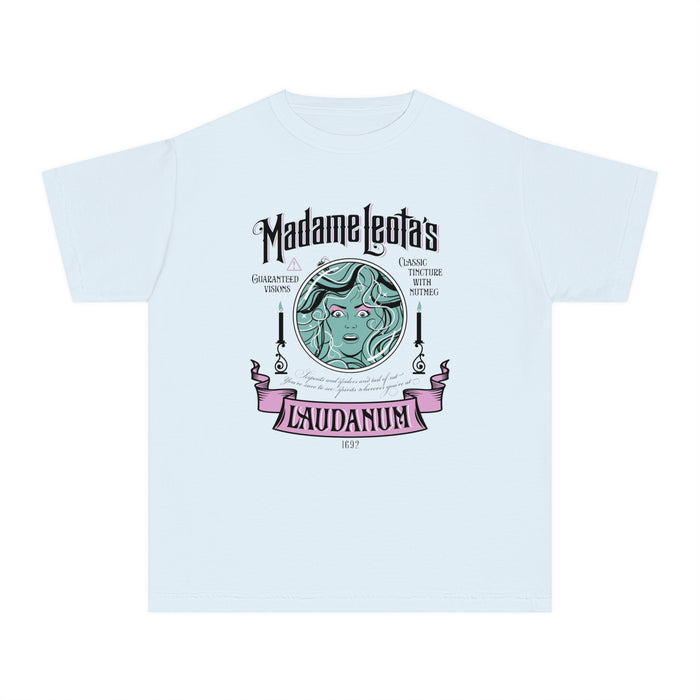 Madame Leota’s Laudanum Teal Comfort Colors Youth Midweight Tee