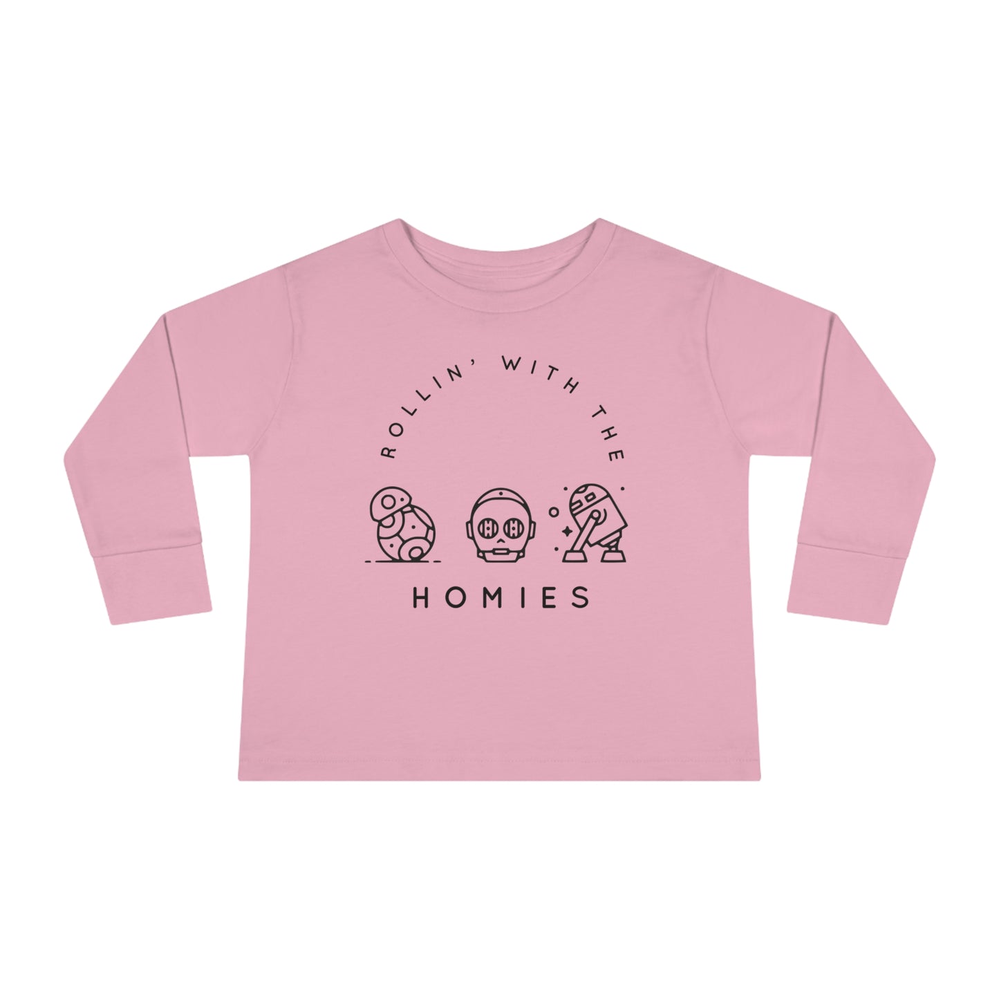 Rollin’ With The Homies Rabbit Skins Toddler Long Sleeve Tee