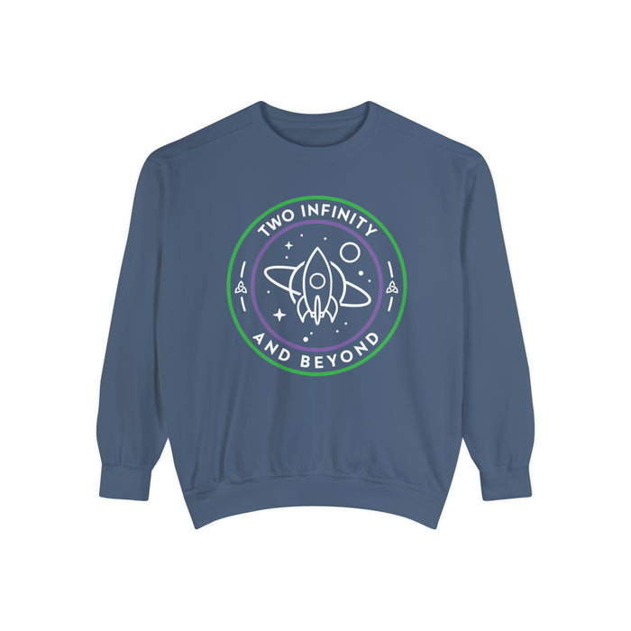 Two Infinity And Beyond Comfort Colors Unisex Garment-Dyed Sweatshirt