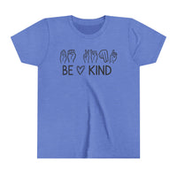 Be Kind ASL Bella Canvas Youth Short Sleeve Tee