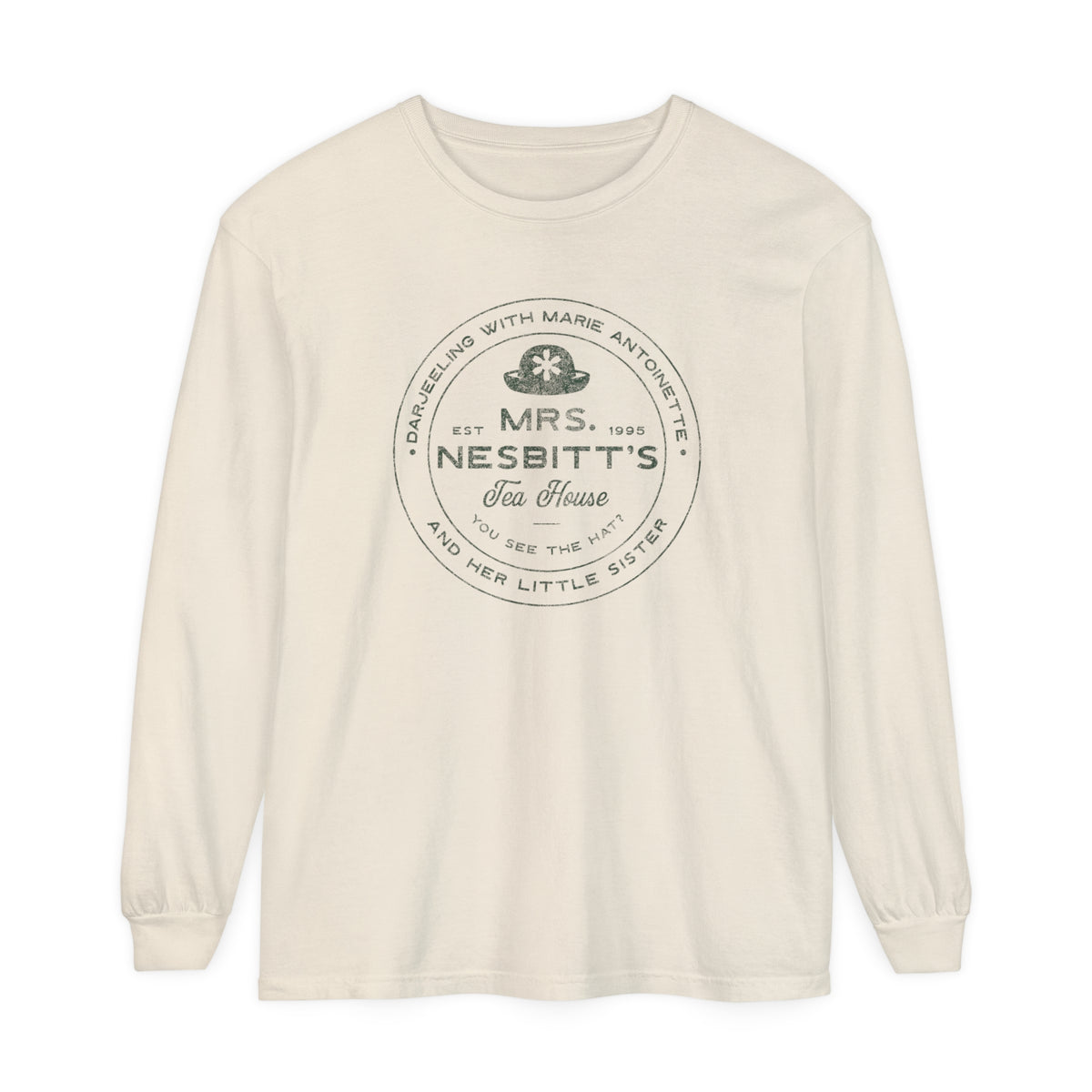 Mrs. Nesbitt's Tea House Comfort Colors Unisex Garment-dyed Long Sleeve T-Shirt