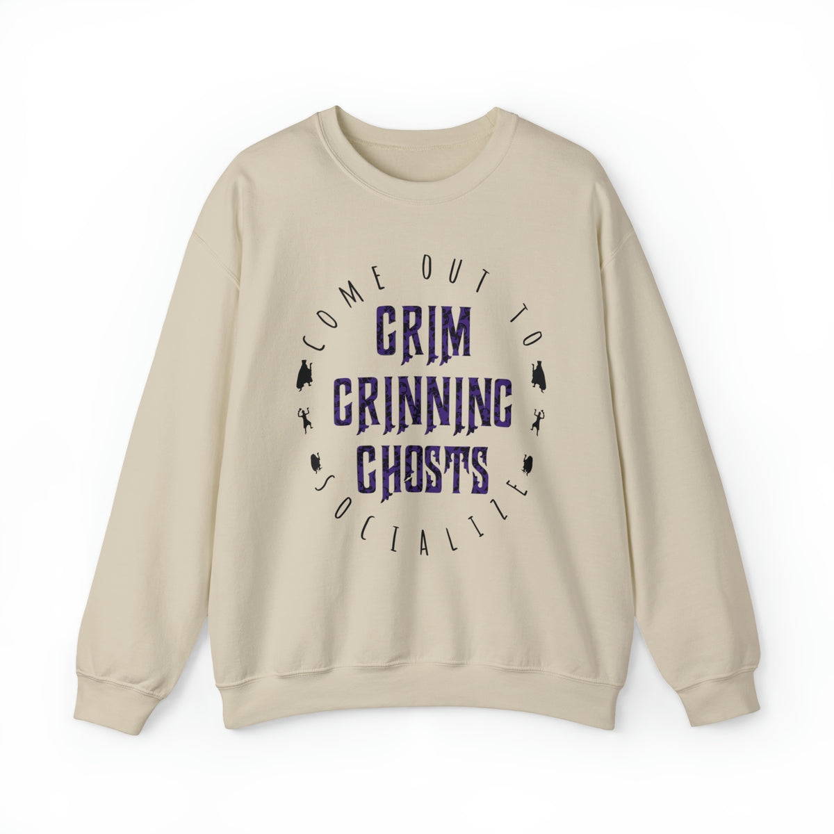 Grim Grinning Ghosts Gildan Unisex Heavy Blend Crewneck Sweatshirt Sweatshirt