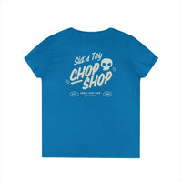 Sid's Toy Chop Shop Ladies' Gildan V-Neck T-Shirt