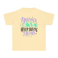 Beware of Hitchhiking Ghosts Comfort Colors Youth Midweight Tee