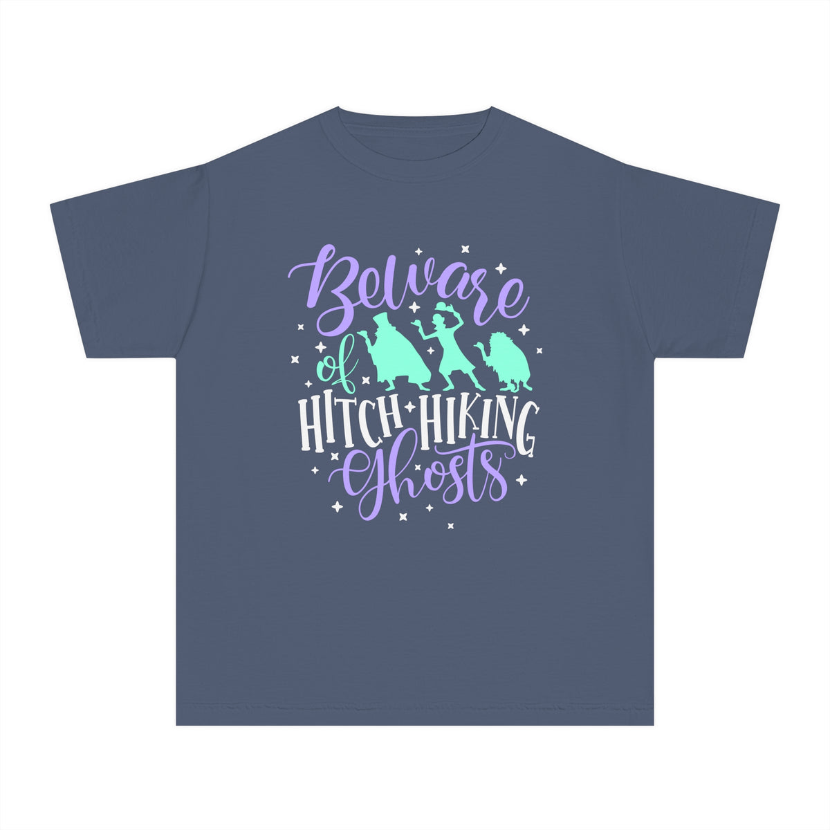 Beware of Hitchhiking Ghosts Comfort Colors Youth Midweight Tee