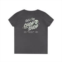 Sid's Toy Chop Shop Ladies' Gildan V-Neck T-Shirt