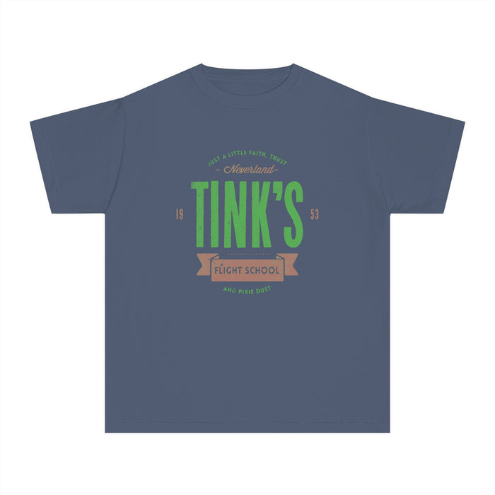 Tink's Flight School Comfort Colors Youth Midweight Tee