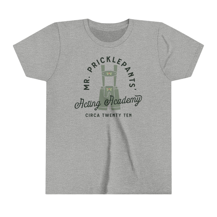 Mr. Pricklepants’ Acting Academy Bella Canvas Youth Short Sleeve Tee