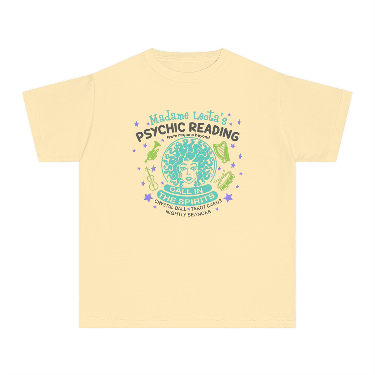 Madame Leota’s Psychic Readings Comfort Colors Youth Midweight Tee