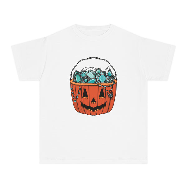 Turquoise Pumpkin Comfort Colors Youth Midweight Tee