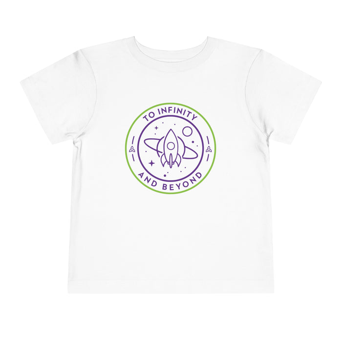 To Infinity And Beyond Bella Canvas Toddler Short Sleeve Tee