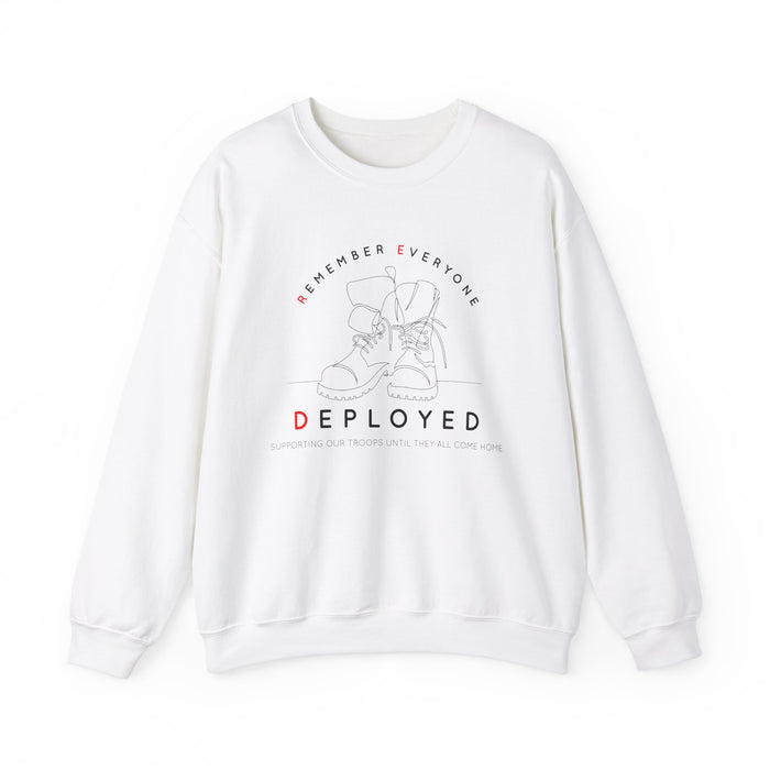 Remember Everyone Deployed R.E.D. Gildan Unisex Heavy Blend™ Crewneck Sweatshirt