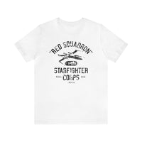 Red Squadron Starfighter Corps Bella Canvas Unisex Jersey Short Sleeve Tee