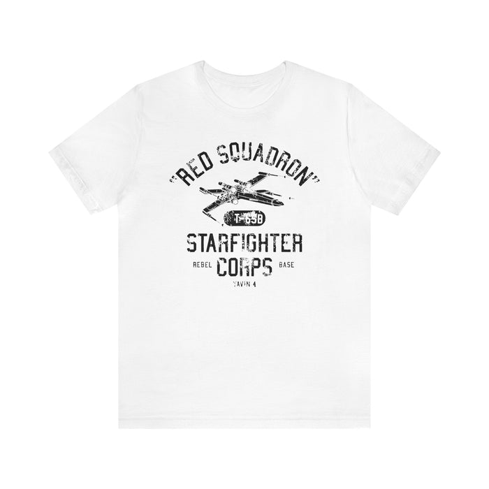 Red Squadron Starfighter Corps Bella Canvas Unisex Jersey Short Sleeve Tee