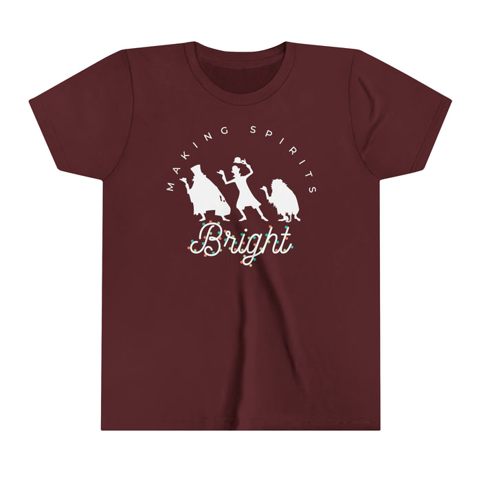 Making Spirits Bright Bella Canvas Youth Short Sleeve Tee