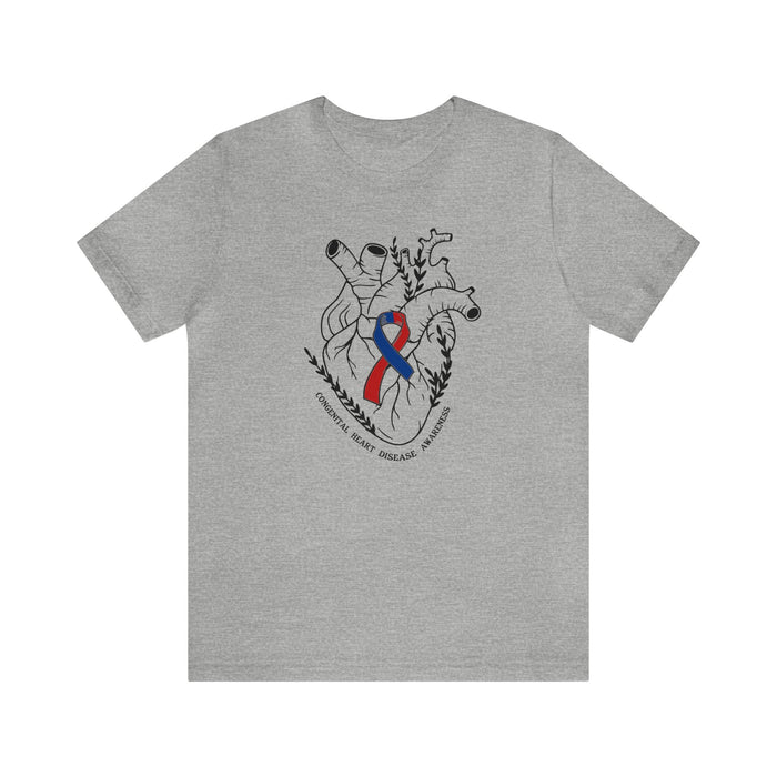 Congenital Heart Disease Awareness Bella Canvas Unisex Jersey Short Sleeve Tee