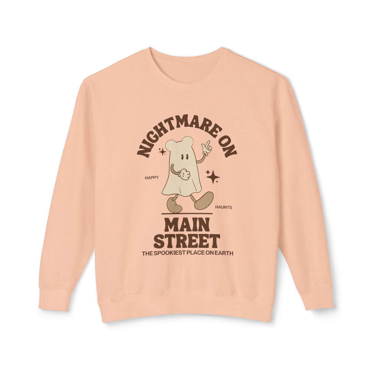 Nightmare on Main Street Unisex Lightweight Comfort Colors Crewneck Sweatshirt