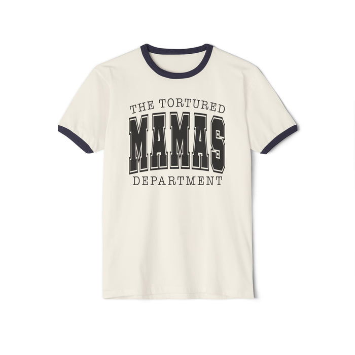 The Tortured Mamas Department Next Level Unisex Cotton Ringer T-Shirt