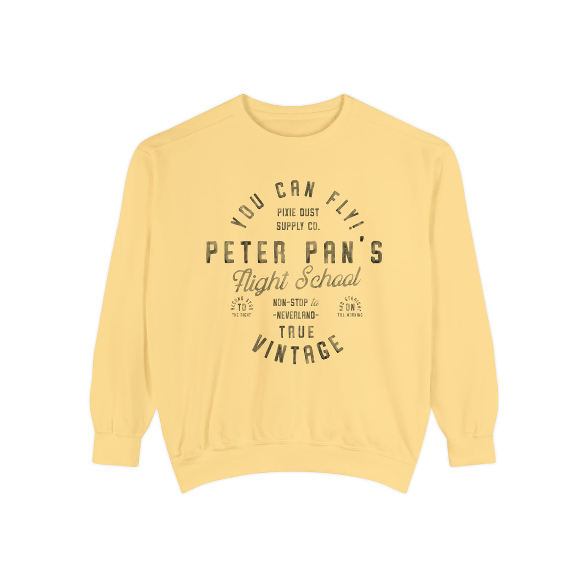 Pan's Flight School Comfort Colors Unisex Garment-Dyed Sweatshirt