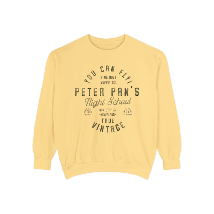 Pan's Flight School Comfort Colors Unisex Garment-Dyed Sweatshirt