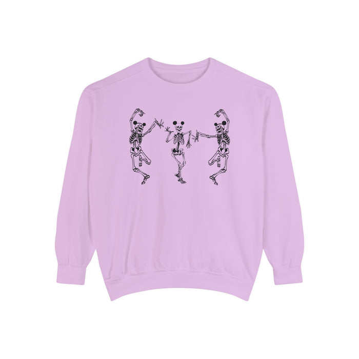 Dancing Skeletons with Ears Comfort Colors Unisex Garment-Dyed Sweatshirt