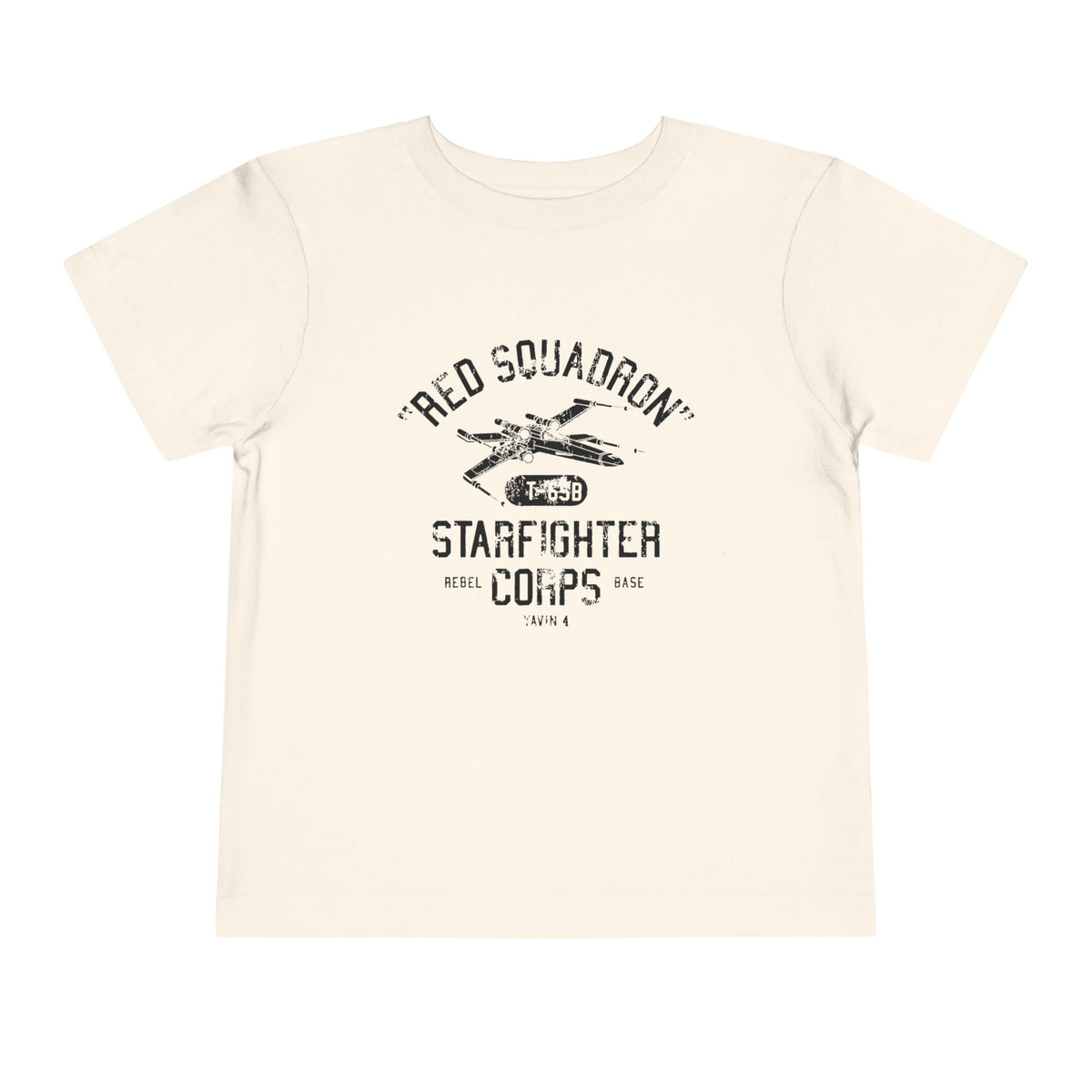 Red Squadron Starfighter Corps Bella Canvas Toddler Short Sleeve Tee