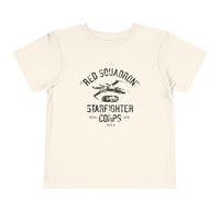 Red Squadron Starfighter Corps Bella Canvas Toddler Short Sleeve Tee