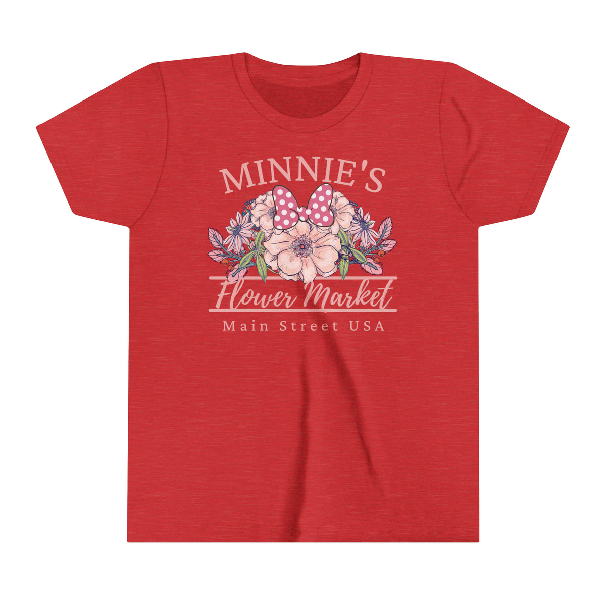 Minnie's Flower Market Bella Canvas Youth Short Sleeve Tee