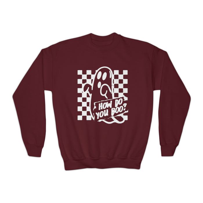 How Do You Boo? Gildan Youth Crewneck Sweatshirt