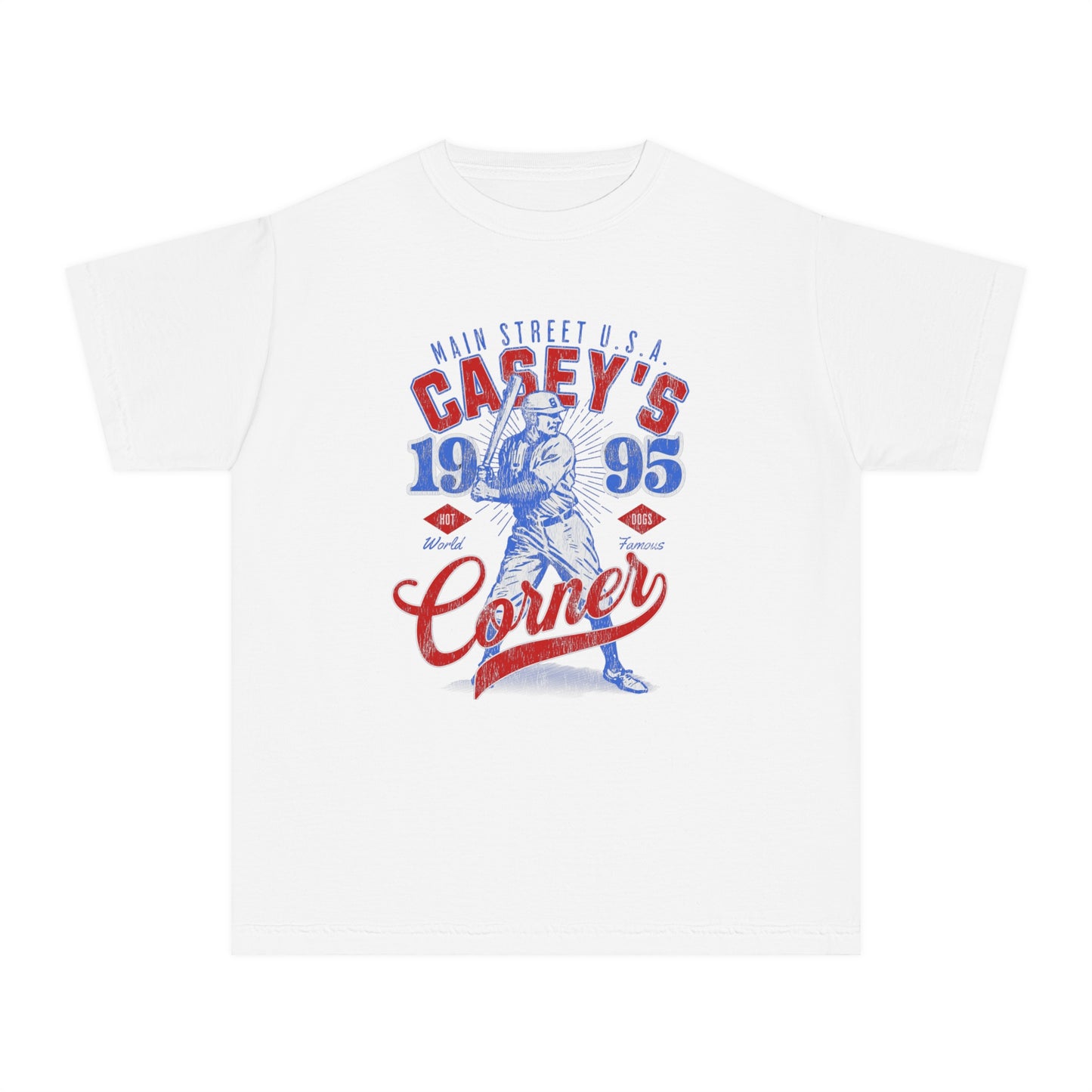 Casey’s Corner Distressed Comfort Colors Youth Midweight Tee