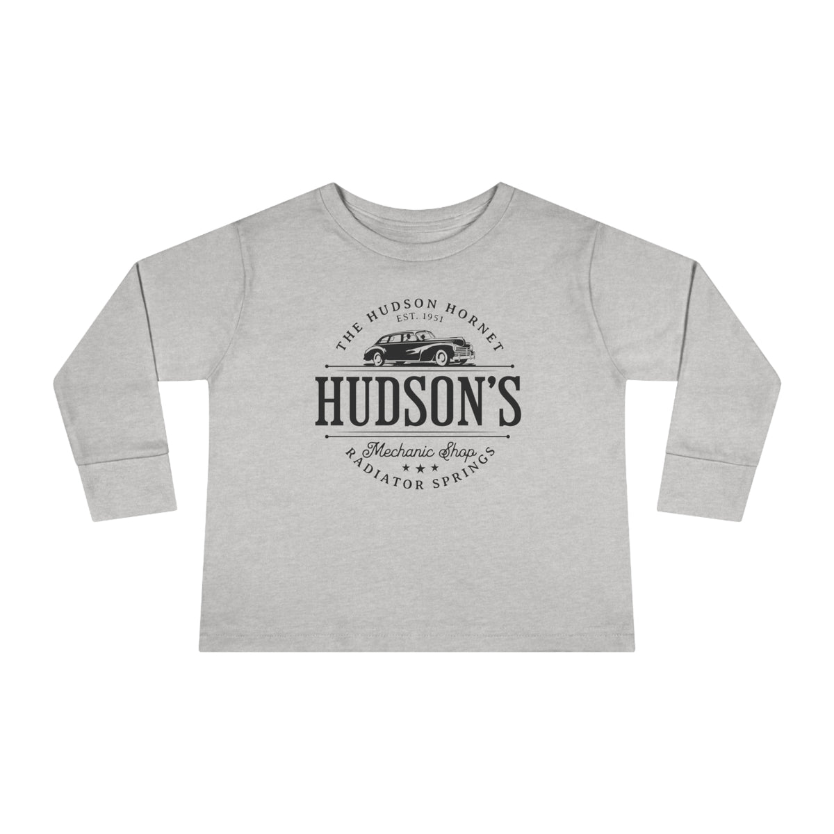 Hudson's Mechanic Shop Rabbit Skins Toddler Long Sleeve Tee