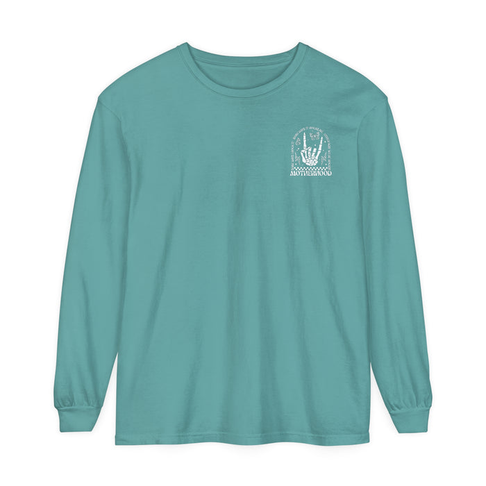 Motherhood Comfort Colors Unisex Garment-dyed Long Sleeve T-Shirt