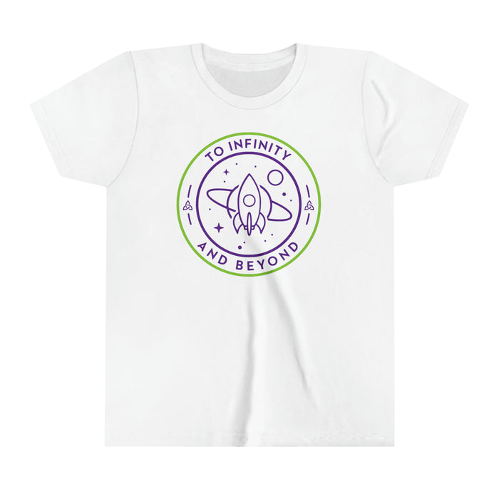 To Infinity And Beyond Bella Canvas Youth Short Sleeve Tee