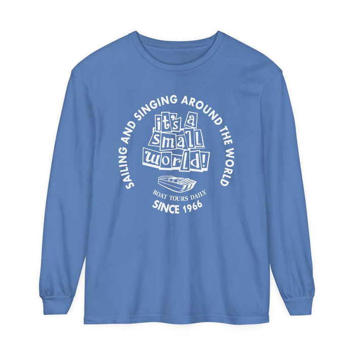 Small World Boat Tours Comfort Colors Unisex Garment-dyed Long Sleeve T-Shirt