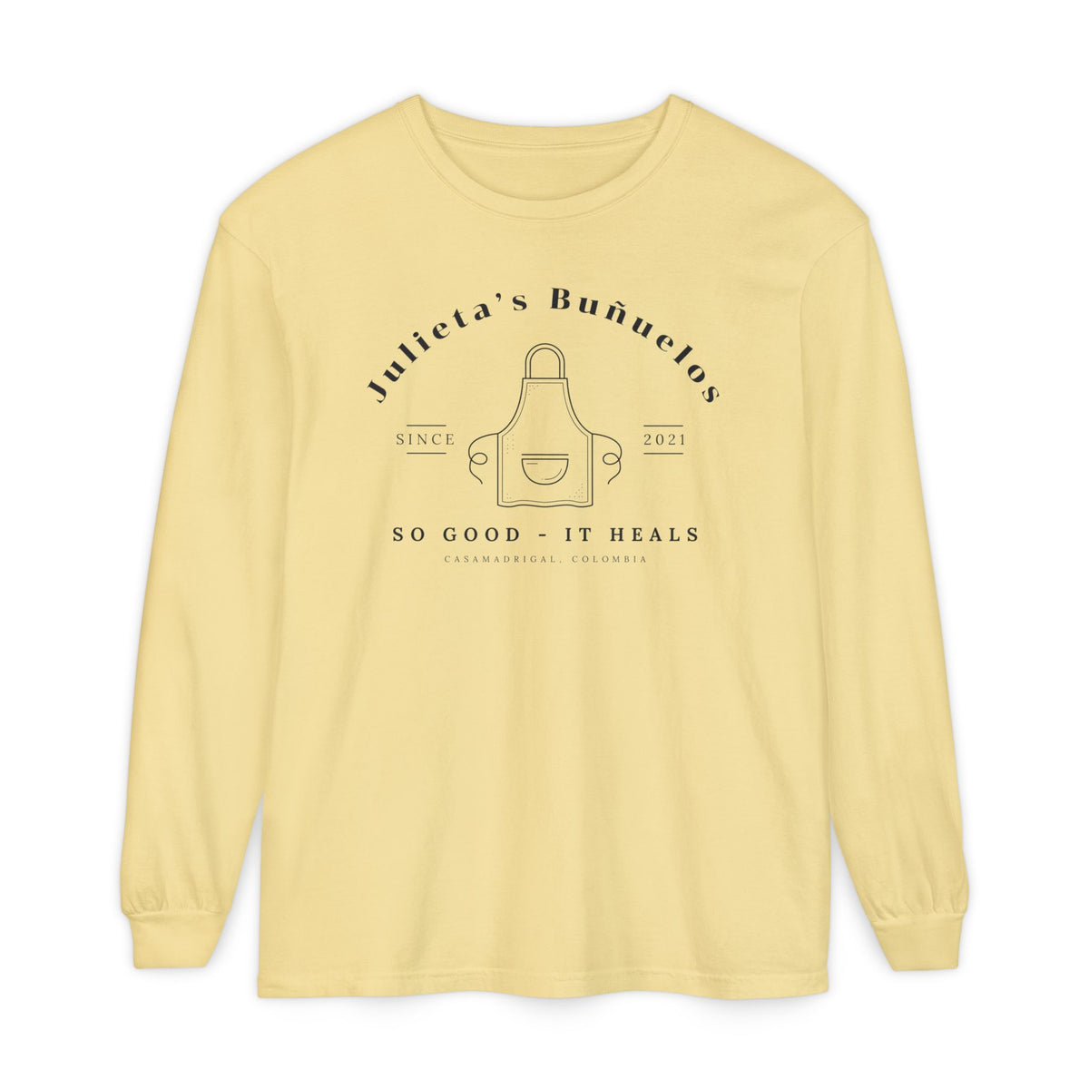 Julieta's Buñuelos Comfort Colors Unisex Garment-dyed Long Sleeve T-Shirt