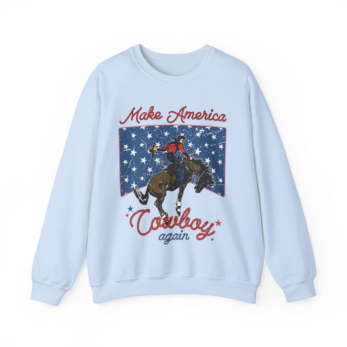 Make America Cowboy Again Gildan Unisex Heavy Blend™ Crewneck Sweatshirt