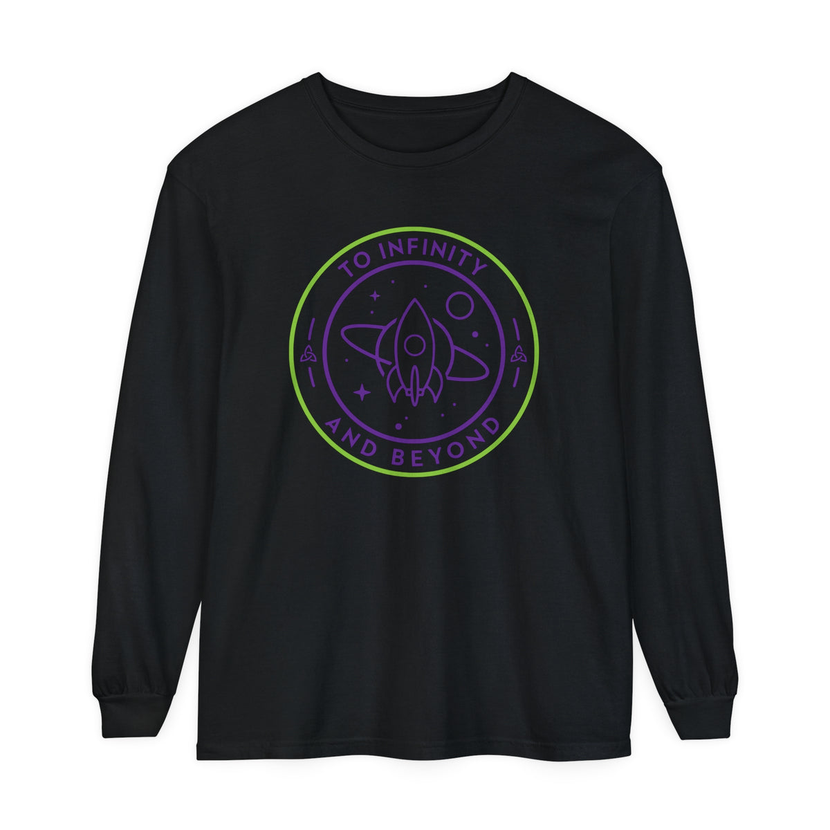 To Infinity And Beyond Comfort Colors Unisex Garment-dyed Long Sleeve T-Shirt