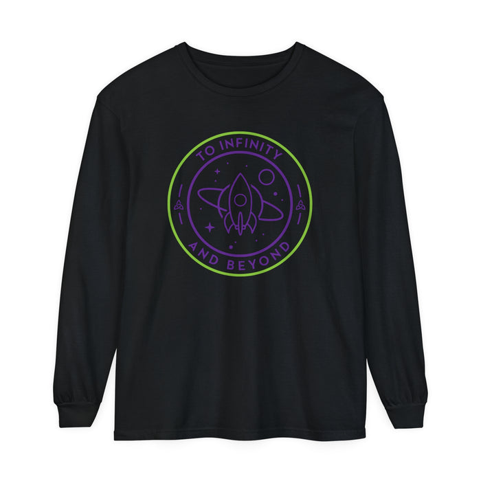 To Infinity And Beyond Comfort Colors Unisex Garment-dyed Long Sleeve T-Shirt