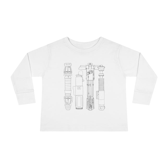 Lightsabers Rabbit Skins Toddler Long Sleeve Tee