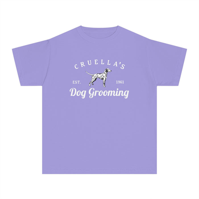 Cruella’s Dog Grooming Comfort Colors Youth Midweight Tee