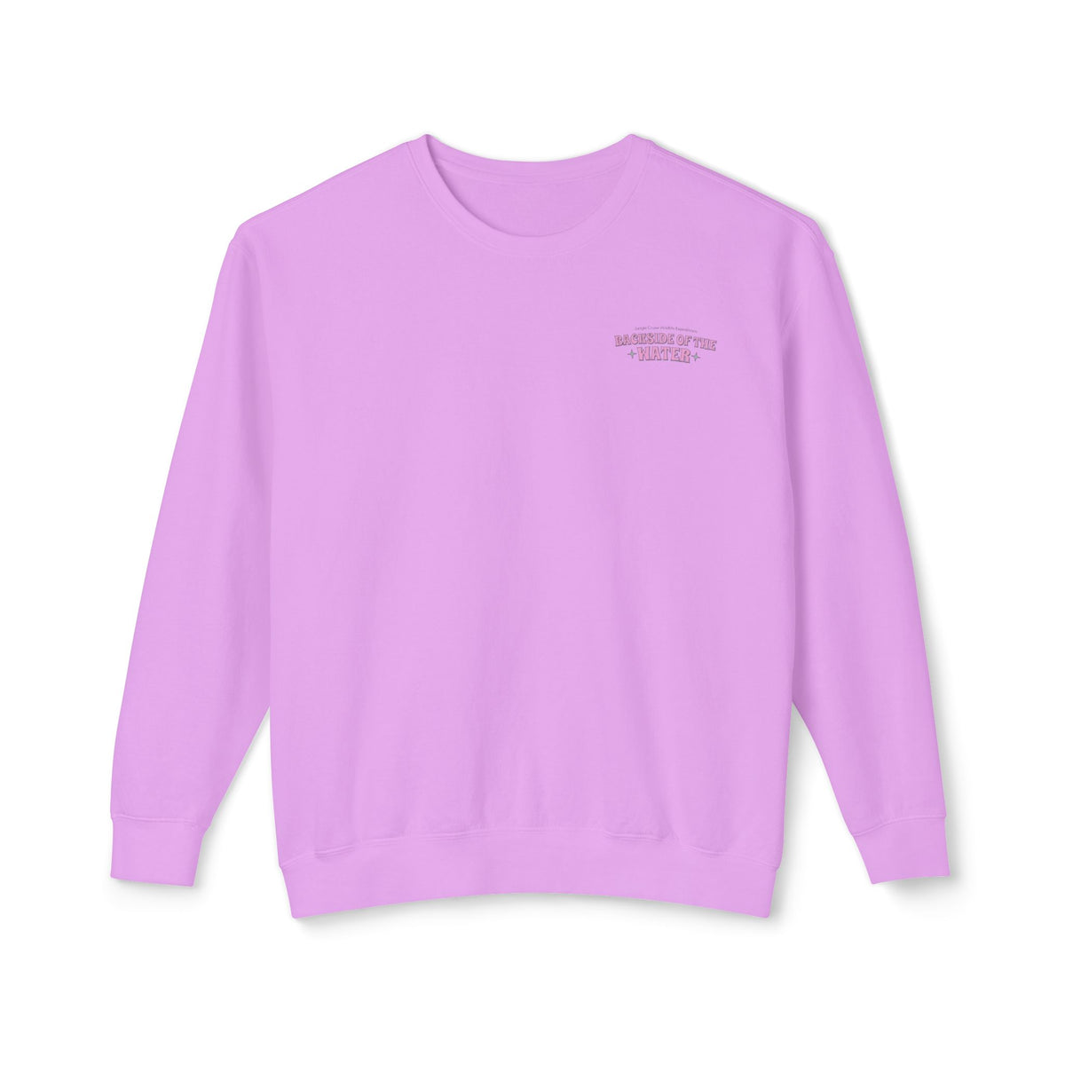 Backside of the Water Unisex Lightweight Comfort Colors Crewneck Sweatshirt