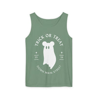 Trick or Treat Down Main Street Unisex Comfort Colors Garment-Dyed Tank Top