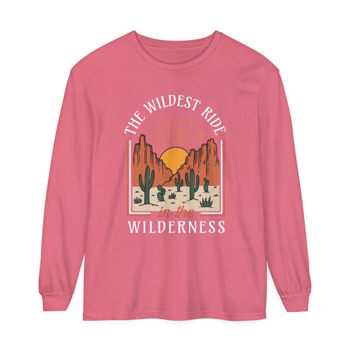 The Wildest Ride In The Wilderness Comfort Colors Unisex Garment-dyed Long Sleeve T-Shirt