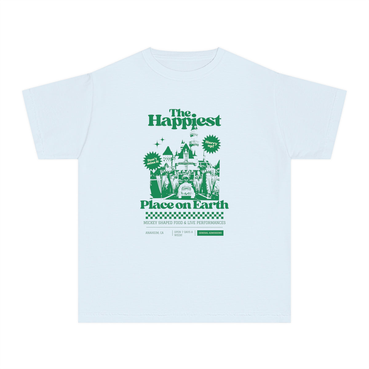 The Happiest Place OnEarth Comfort Colors Youth Midweight Tee